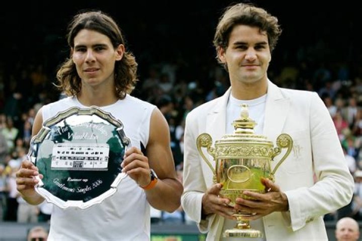 Roger Federer and Rafael Nadal PA
