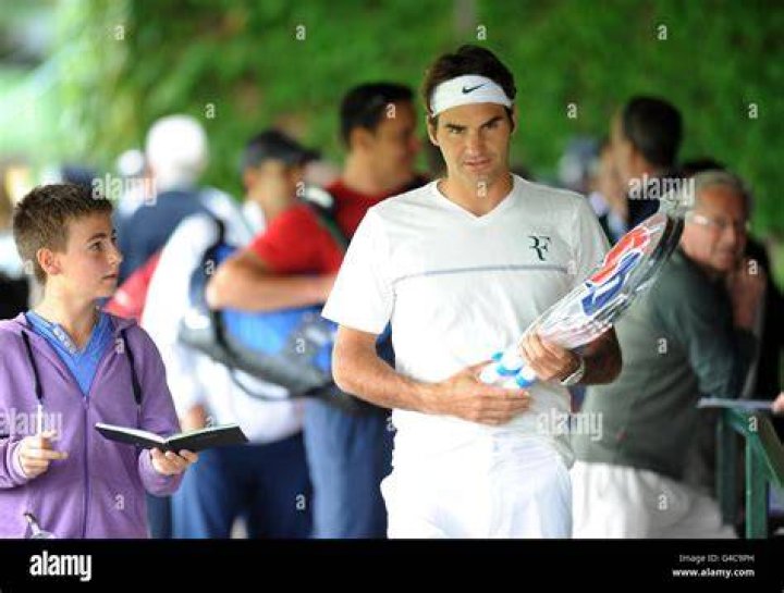 Roger Federer practice