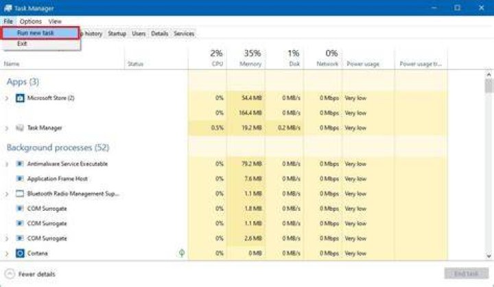 run new task task manager run new task windows 10 keeps resetting default browser