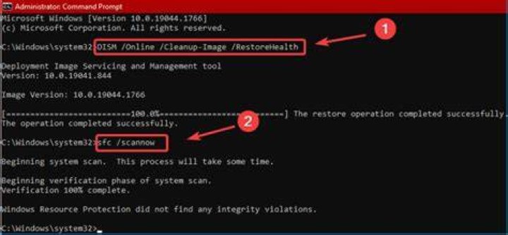 run sfc command to fix windows update