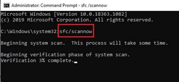 Run SFC scan to fix Diagnostic Policy service high CPU