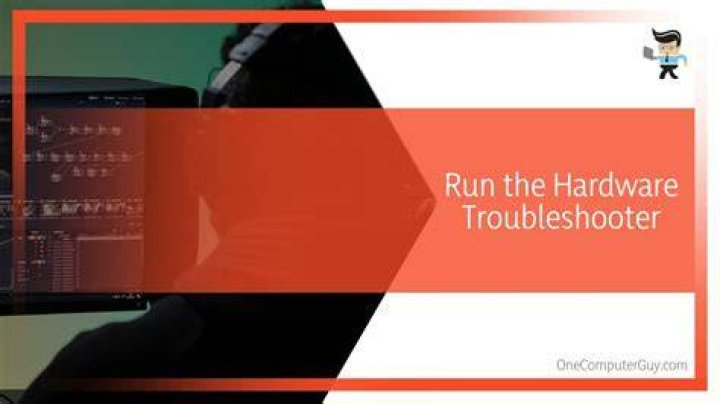 run the hardware troubleshooter