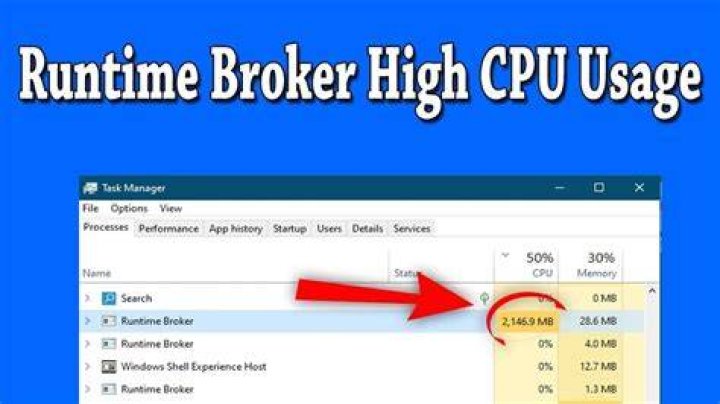 Runtime Broker high disk usage