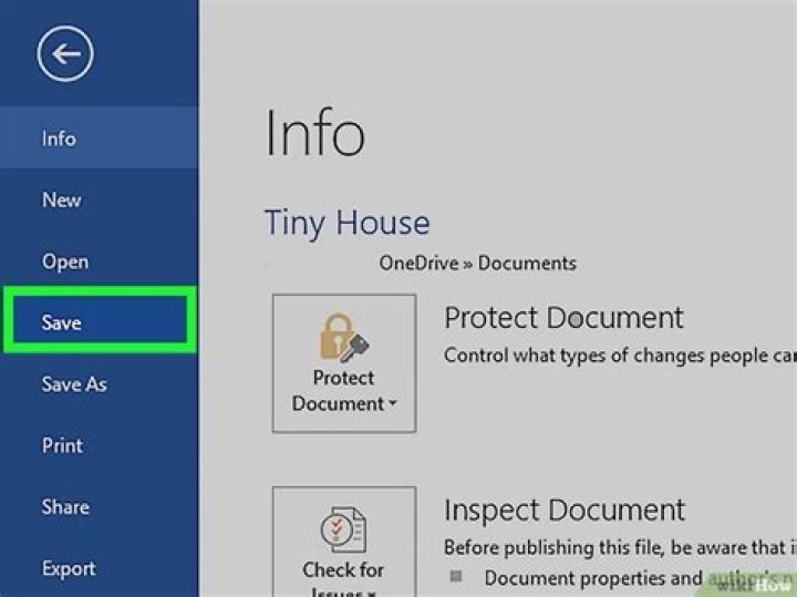 save your document save your document