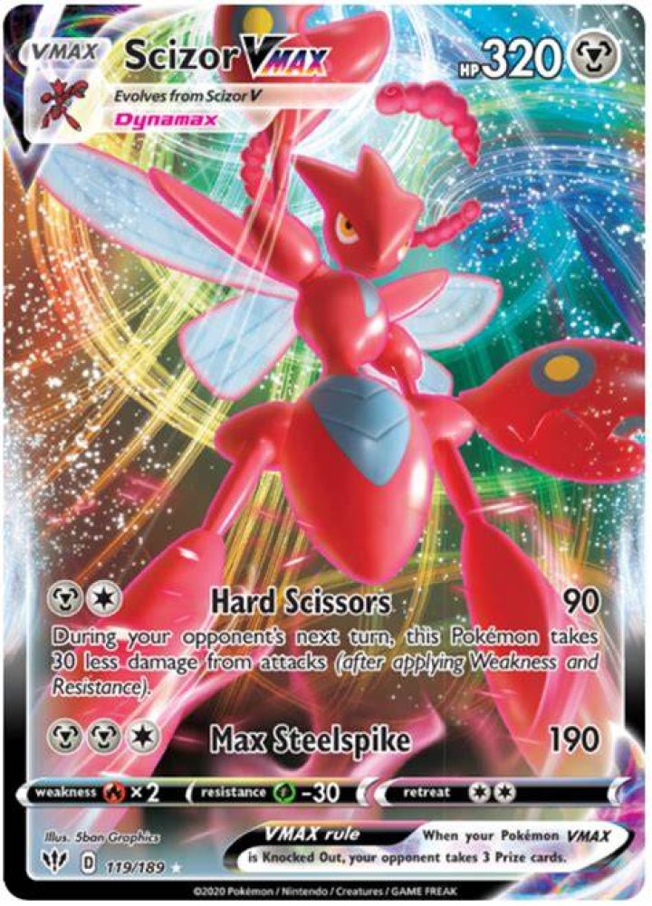 Scizor VMAX (Darkness Ablaze 119)