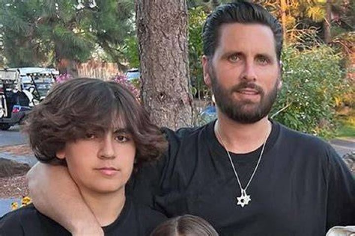 Scott Disick at Mason's Bar Mitzvah.