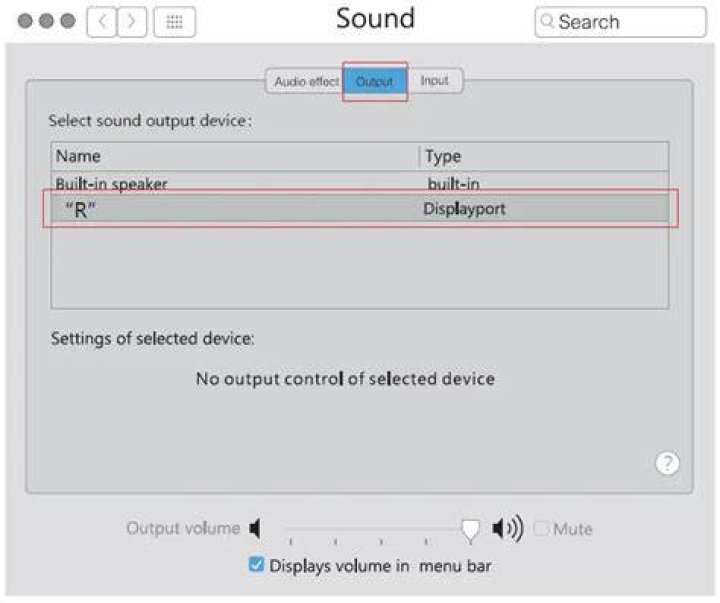 select output device