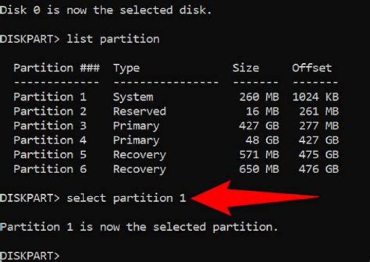 select partition