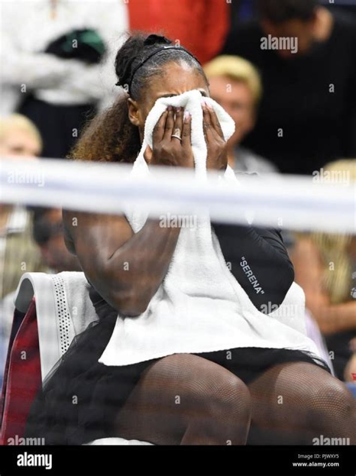 Serena Williams crying