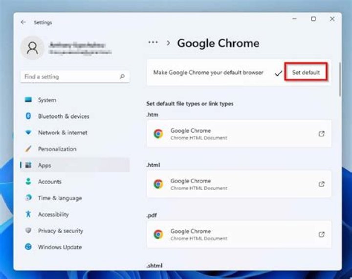 settings Chrome