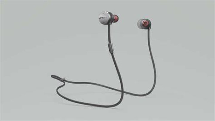 Sol Republic_Freestyle_CES 2019-1 Sol Republic Freestyle wireless earbuds on gray background.