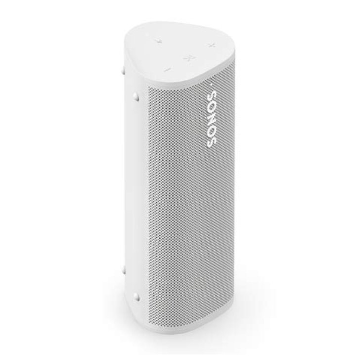 Sonos outdoor-angle Sonos outdoor speaker product image at an angle.
