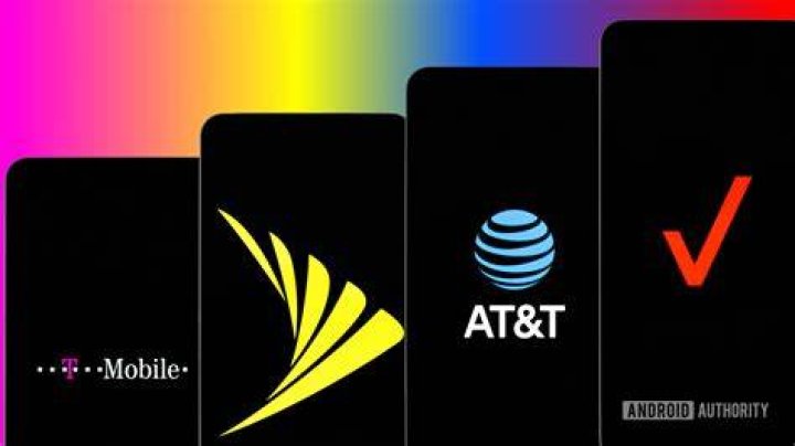 Sprint Verizon T Mobile and Verizon carriers stock photo Sprint Verizon T Mobile and Verizon carriers stock photo