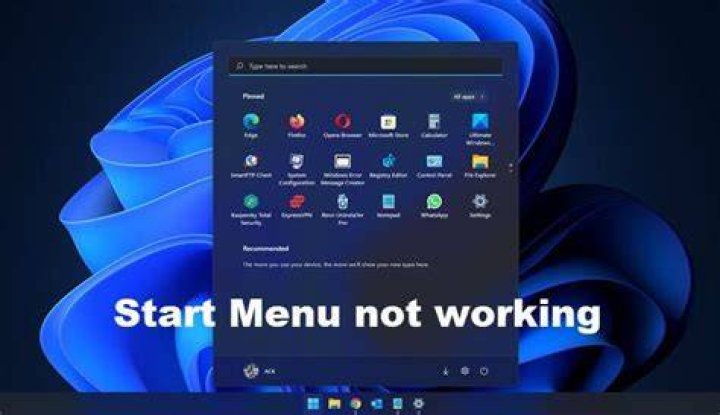start menu not working windows 10 1