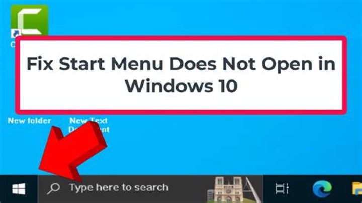 Start Menu Windows 10 not showing up