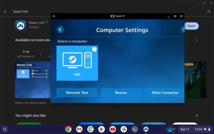 Steam Chromebook Steam Play settings Steam Chromebook Steam Play settings