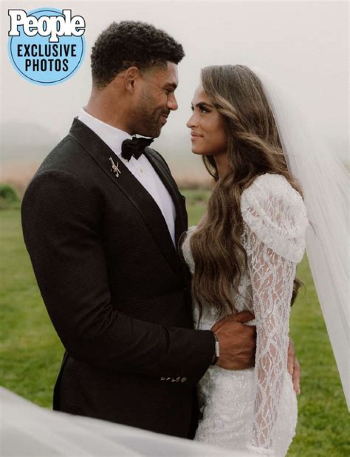 Sydney McLaughlin and Andre Levrone Jr. in a pre-wedding photo shoot.