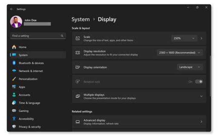 System Display