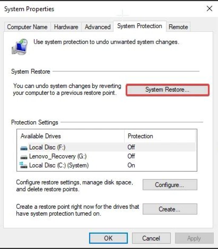 system restore button system restore button Avipbb.sys Error