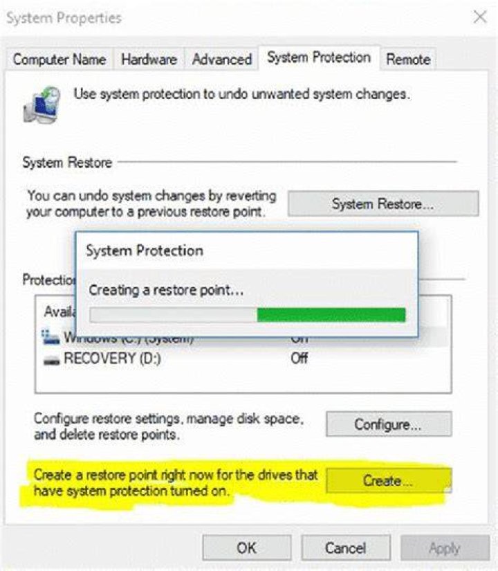 System Restore Point Select System Restore Point Select Windows can't find certificate