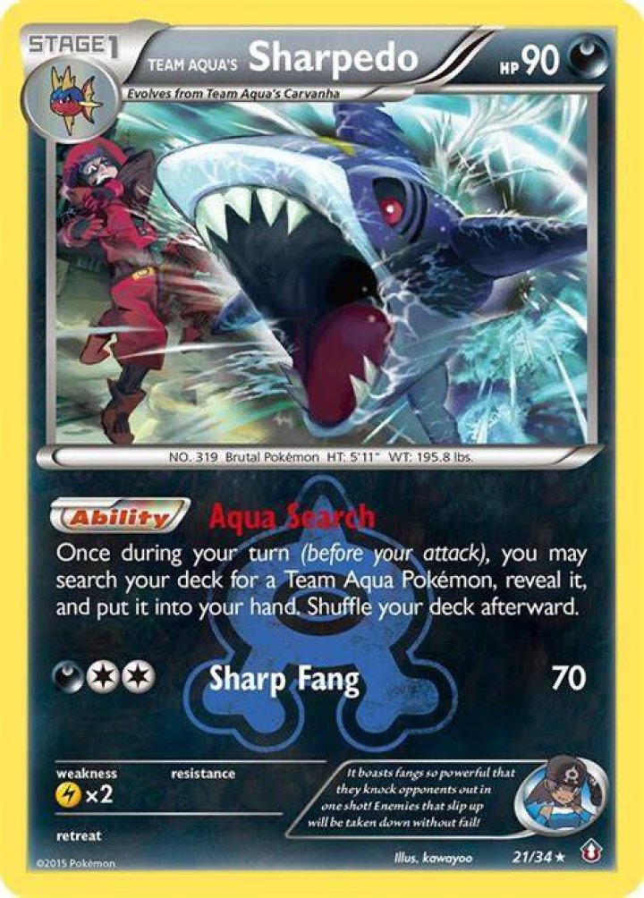 Team Aqua's Sharpedo (Double Crisis 21)