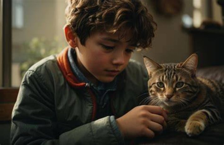 Tectone with his pet cat