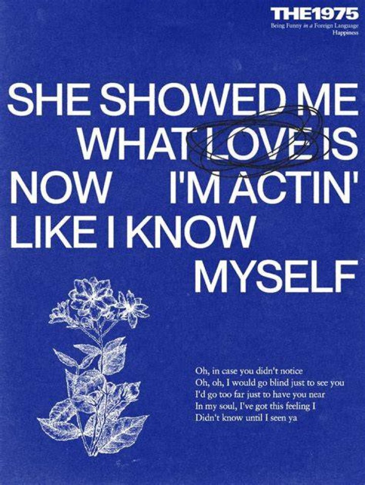 The best The 1975 lyrics about Self-reflection