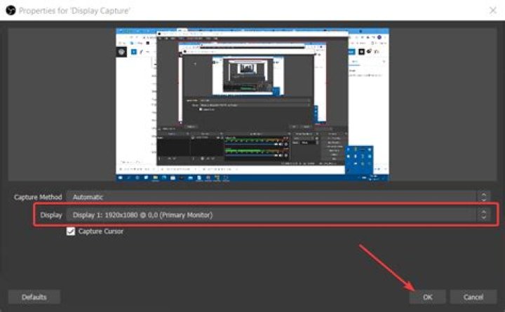 The Display setting obs studio windows 11