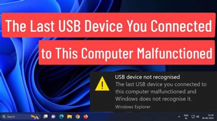 The last USB device is malfunctioning