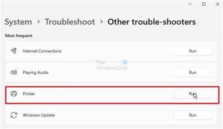 Windows 10's Printer troubleshooter The Printer troubleshooter my printer cannot be set as default
