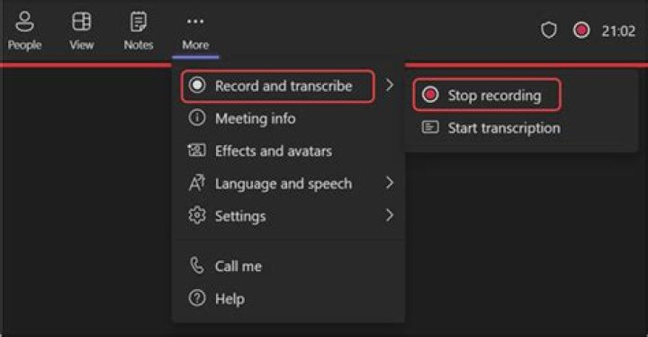 The Stop Recording option obs studio windows 11