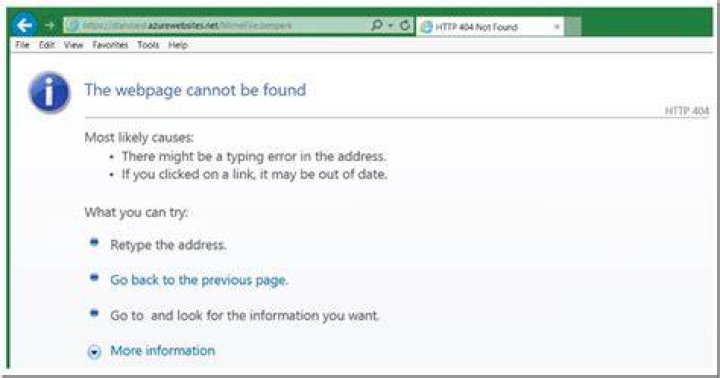 The webpage cannot be found