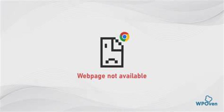 The webpage might be unavailable