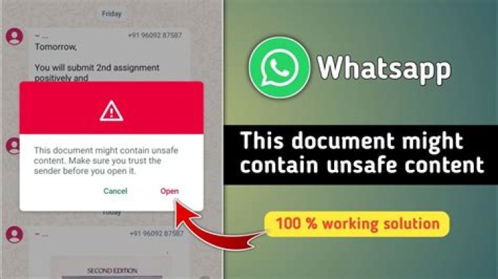 This document might contain unsafe content