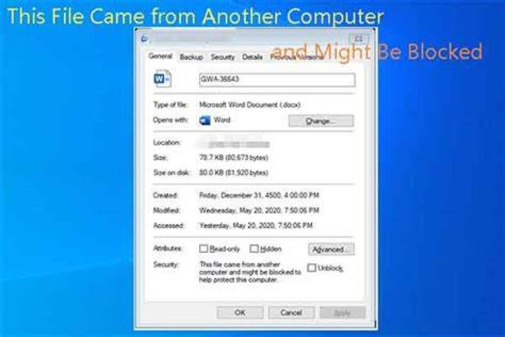 This file came from another computer and might be blocked [SUPER GUIDE]
