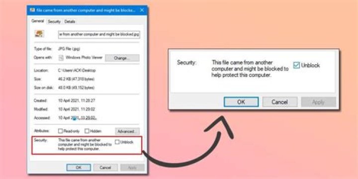 this file came from another computer and might be blocked