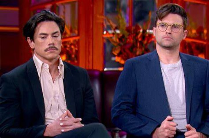Tom Sandoval and Tom Schwartz posing