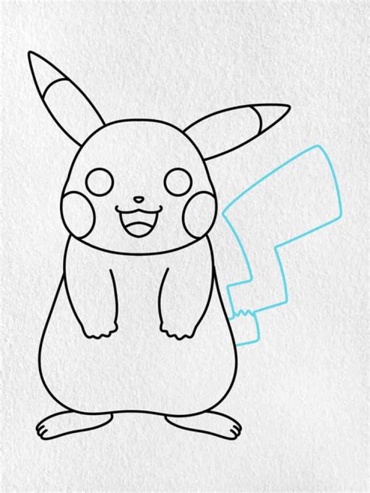 Tracing Pikachu in Drawing mode