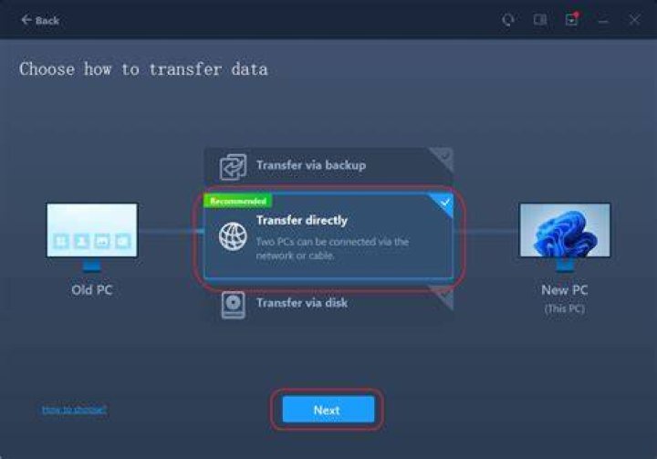 Transfer Windows 10/11 settings to a new computer
