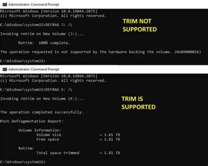 TRIM command