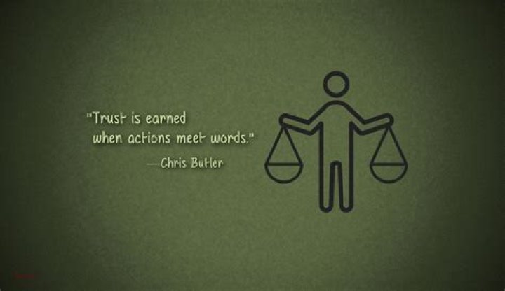 Trust is earned when actions meet words. Quote by Chris Butler