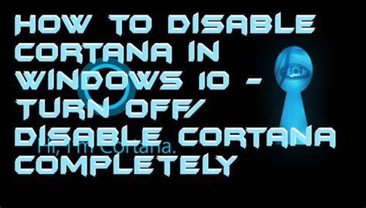 Turn off Cortana completely