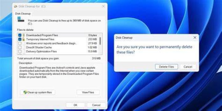 Unable to delete temporary files Windows 10