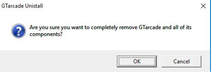 uninstall GTArcade