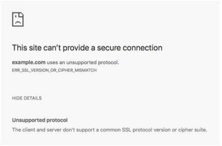 Unsupported Protocol error