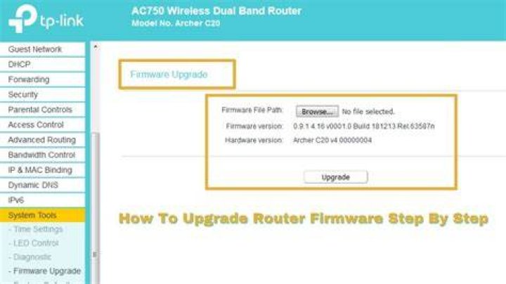 upgrade router firmware
