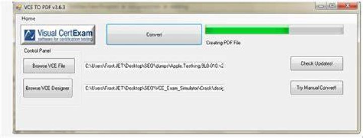 vce to pdf windows