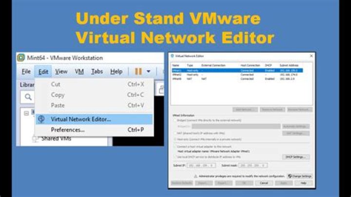 virtual network editor