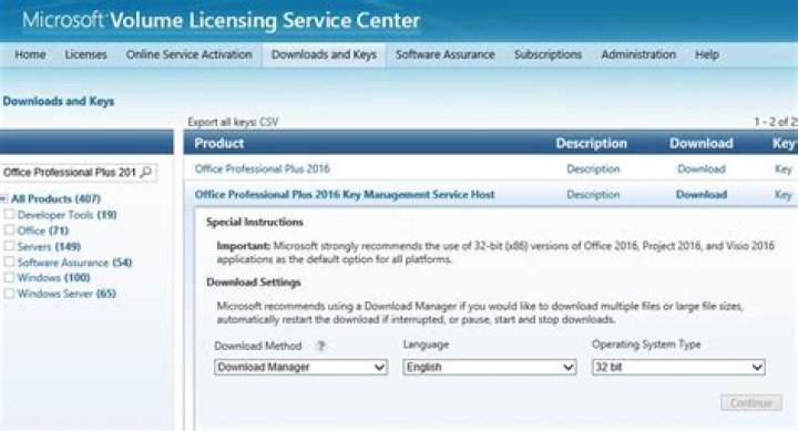 Volume Licensing Service Center