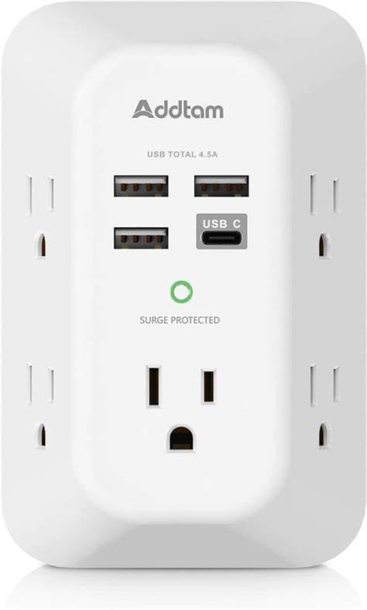 Wall Charger, Surge Protector, & Outlet Extender